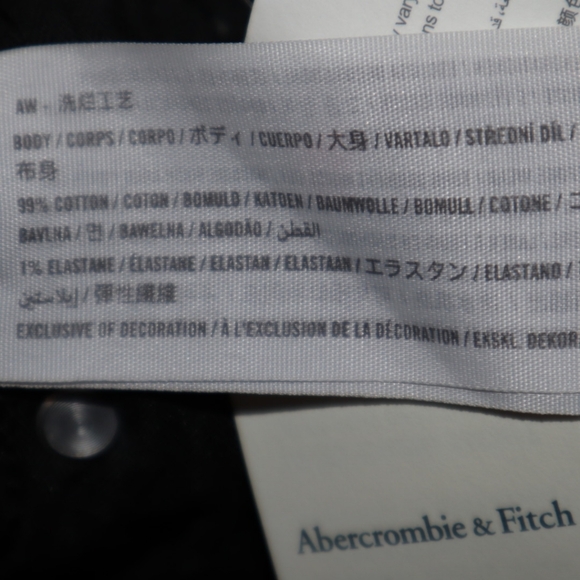 Abercrombie & Fitch High Rise Dad Short Black Size 28  NEW!! - Picture 7 of 8